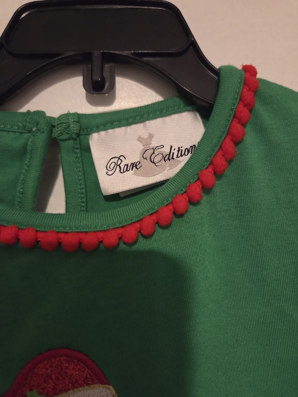 Girls Christmas Green Santa Sleigh Set